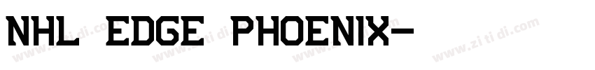 NHL Edge Phoenix字体转换